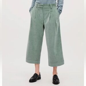 COS Wide-Leg Corduroy Pleated Trousers
